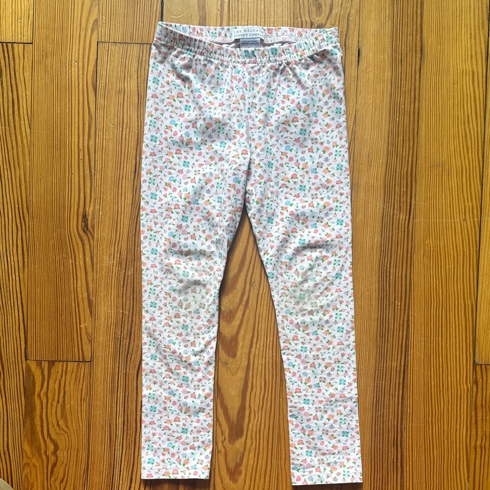 The Beaufort Bonnet Company Multicolor Floral Kids Leggings 4T EUC